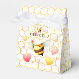 Färglöst honungsbi Lycklig Baby Shower Cute Presentaskar