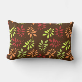 Färglöst Höst löv i varma toner Lumbarkudde