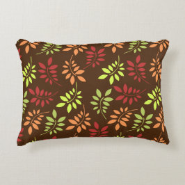 Färglöst Höst löv i varma toner Prydnadskudde