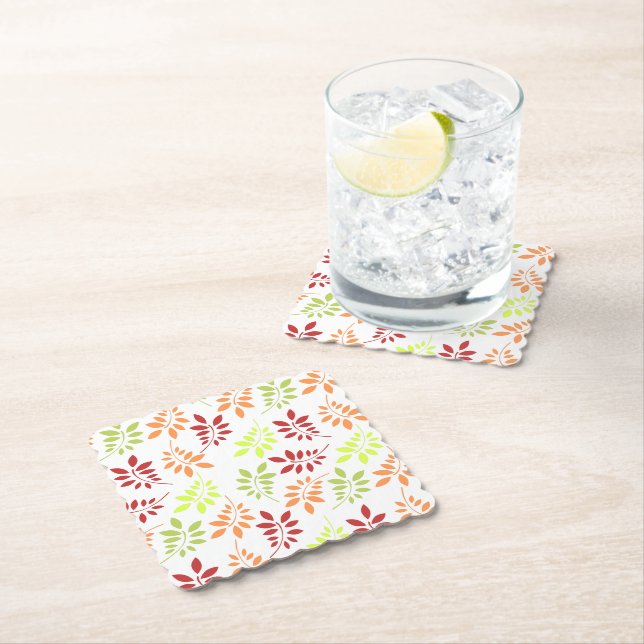 Färglöst Höst löv i varma toner Underlägg Papper (Insitu)