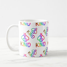 Färglöst humlemönster kaffemugg