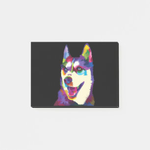 Färglöst hund pop närvarande konsten stil post-it block