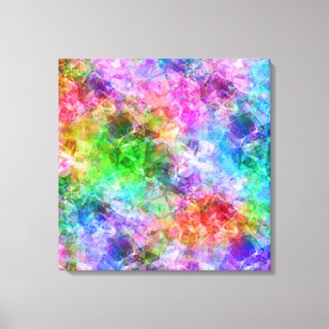 Färglöst idisslad Struktur Canvastryck (Framsida)