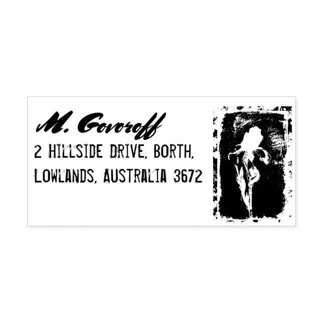 Färglöst isflödor stämpel (Tryck)