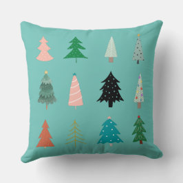 Färglöst Julgranar l Grönt på andra sidan Kudde