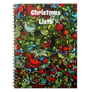 Färglöst julklapp Ornament Journal Anteckningsbok
