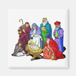 Färglöst jultomativitetscen magnet