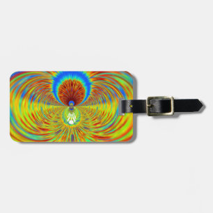 Färglöst Kaleidoscope Art-utskrift Bagagebricka