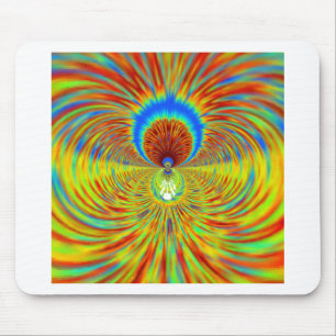 Färglöst Kaleidoscope Art-utskrift Musmatta