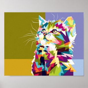 Färglöst katt poster