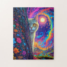 Färglöst katt pussel