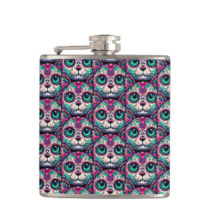Färglöst kattsocker Skull Fickplunta