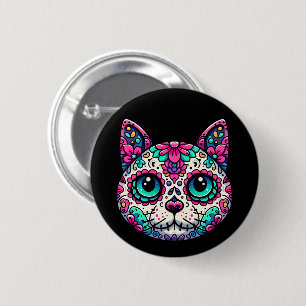 Färglöst kattsocker Skull Knapp
