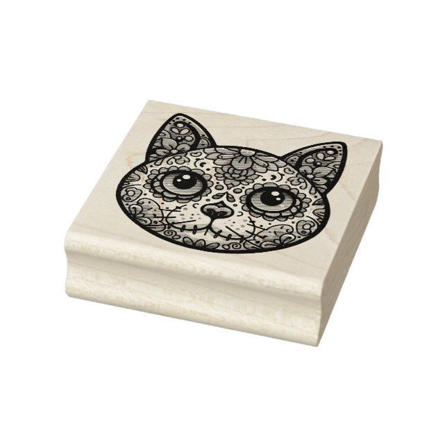 Färglöst kattsocker Skull Stämpel (Stämpel)