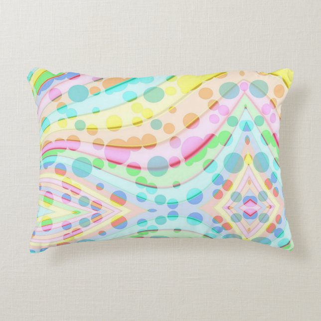 Färglöst konfetti dekorfärg prydnadskudde (Framsidan)