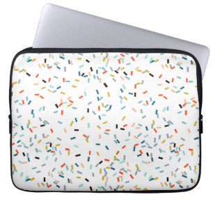 Färglöst konfetti fall Mönster Laptop Fodral