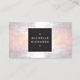 Färglöst konfetti Rain Mönster Modern Visitkort