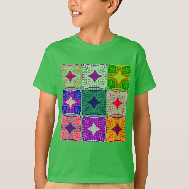 Färglöst kontrollpanel: En Starry Design T-shirt (Framsida)