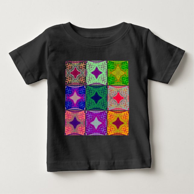 Färglöst kontrollpanel: En Starry Design Tee Shirt (Framsida)