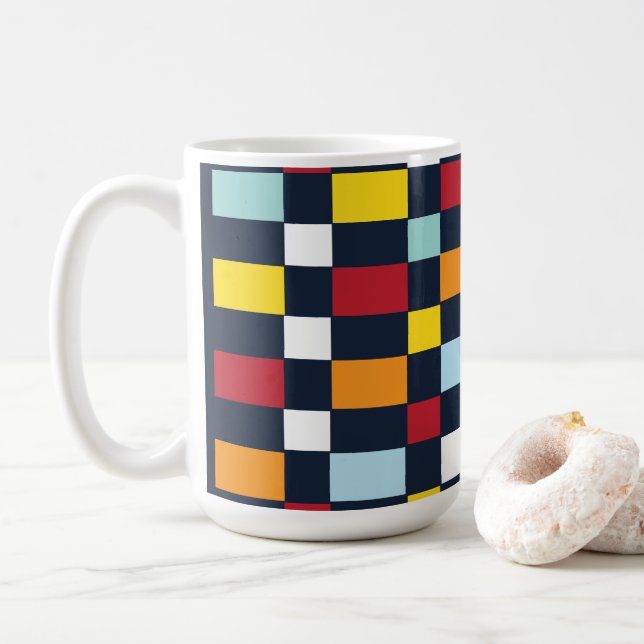 Färglöst kontrolltavla kaffemugg (Med munk)