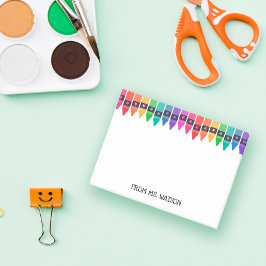 Färglöst Kritor från skollärare Post-it Block