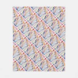 Färglöst Kritor (ljust rosa) Fleecefilt