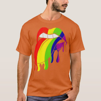 Färglöst Läppar LGBT T Shirt
