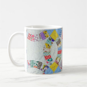 Färglöst lapptäcke kaffemugg