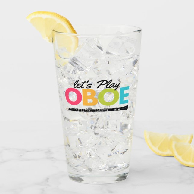 Färglöst Låt oss Spela upp Oboe Musician Oboist Co Glaskopp (Framsida Ice)
