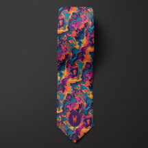 Färglöst Lava Abstrakt Neck Tie