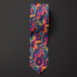 Färglöst Lava Abstrakt Neck Tie Slips