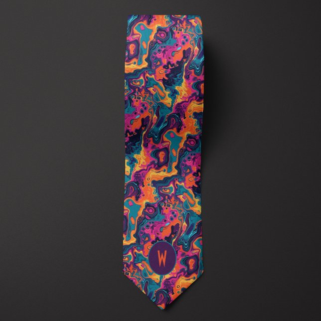 Färglöst Lava Abstrakt Neck Tie Slips (Skapare uppladdad)