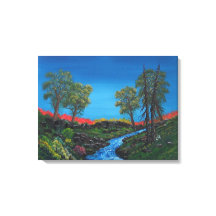 Färglöst liggande Rocky Forest Stream