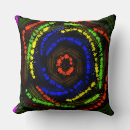 Färglöst linjer på svart dekorativ Dekorativ kudde