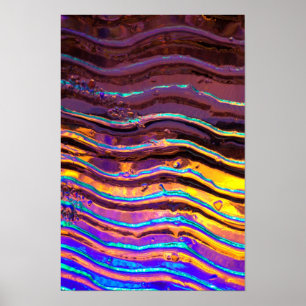 Färglöst Ljus bakom Vågigt glas Poster
