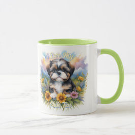 Färglöst ljus Shih Tzu Puppy Mugg för Hundälskare