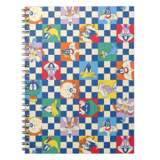 Färglöst LOONEY TUNES™ Checker Toss Mönster Anteckningsbok
