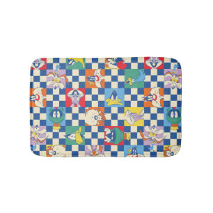 Färglöst LOONEY TUNES™ Checker Toss Mönster Badrumsmatta