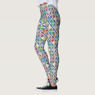 Färglöst LOONEY TUNES™ Checker Toss Mönster Leggings