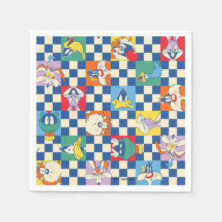 Färglöst LOONEY TUNES™ Checker Toss Mönster Pappersservett