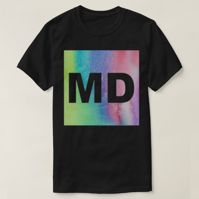 Färglöst MD-utskrift T Shirt (Design framsida)