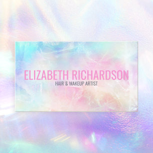 Färglöst mjukt fintvätt Vibrant Pastel Rainbow Visitkort