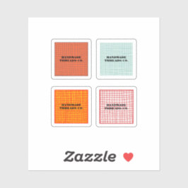 Färglöst Mönster handgjorda kläder Klistermärken