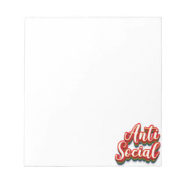 Färglöst mot Social Anteckningsblock