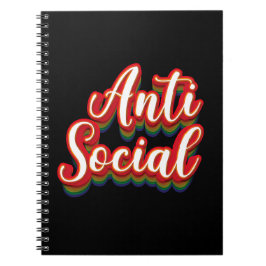 Färglöst mot Social Anteckningsbok