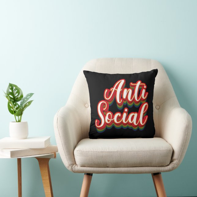 Färglöst mot Social Kudde (Stol)