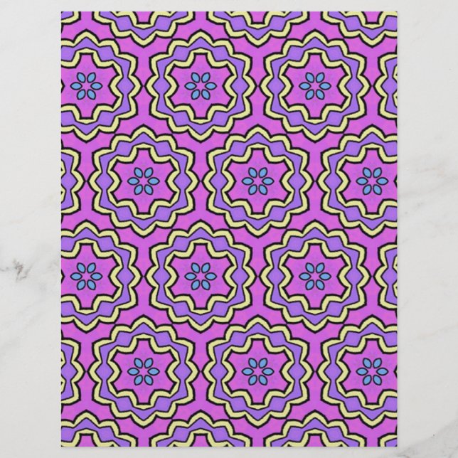 Färglöst multifärgad upprepa mönster (Framsida)