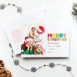 Färglöst nyans och ljusår vid granskning av sexfot helg vykort<br><div class="desc">Skaffa julhelgens glädje och magi med det här unika och festliga, färgstarka och ljusa året med sex-foto-helgdag-vykort. Den enkla men ändå roligt-utformningen har en regnbågspalett med rött, grönt, gult, blått, orange och rosa färg som skapar en sjudande och glad atmosfär. Kreativet och den minimalistiska inställningen, med fet typografi, ger en...</div>