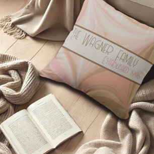 Färglöst Pastel Personlig Namn Datum Inspirivitet Kudde