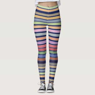 Färglöst pastel Rand Leggings
